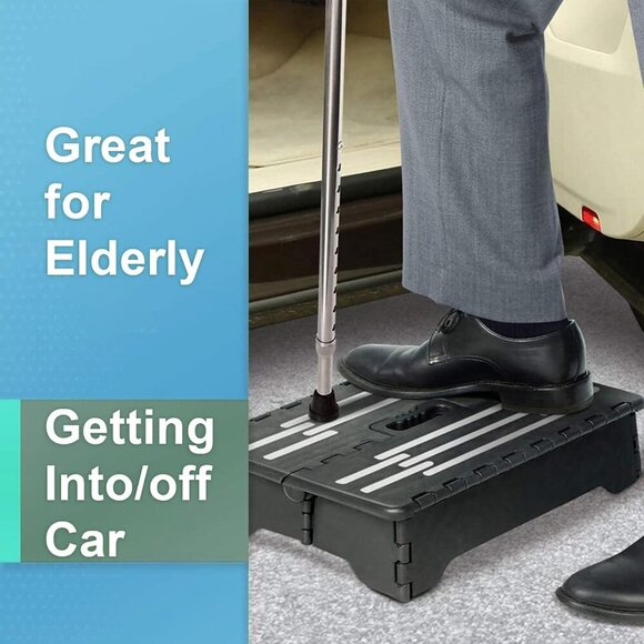 5 Inch Folding Step Stool for Adults, Portable Step Stool with Handle, Foldable - Picture 3 of 6